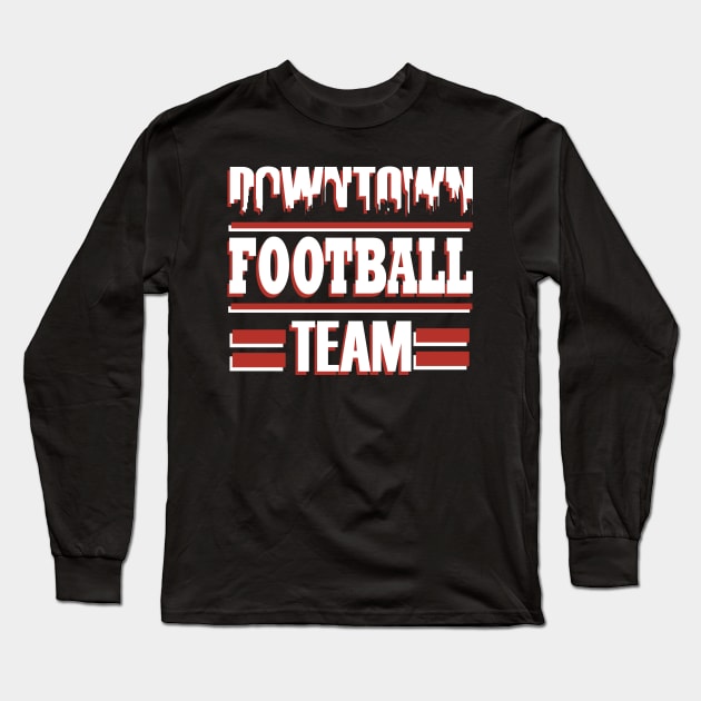 American Football Team Receiver Touchdown Baseman Long Sleeve T-Shirt by FindYourFavouriteDesign